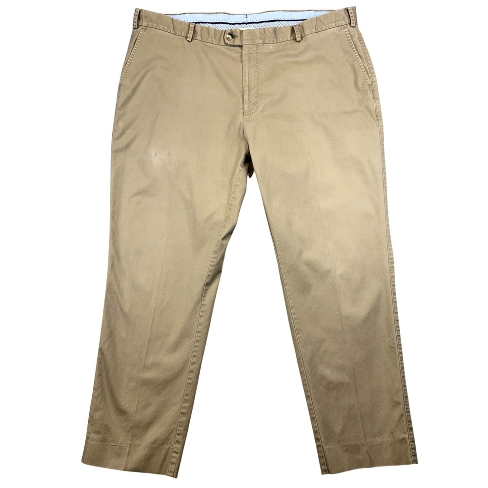Peter Millar Pants Mens 44x29 Beige Pima Cotton Stretch Chino Casual Big & Tall
